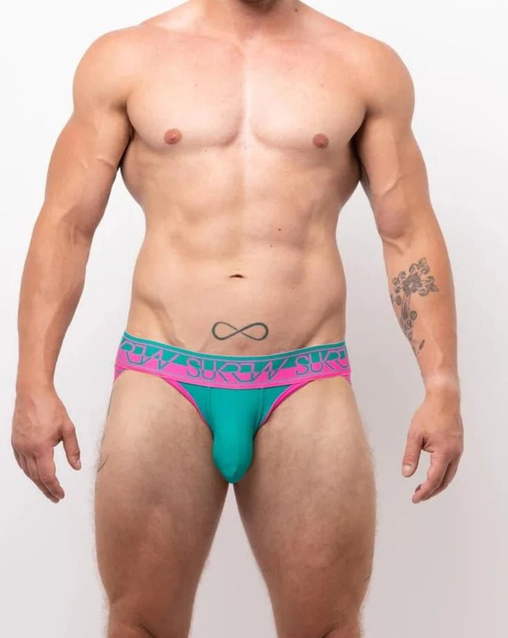 SUKREW | Jockstrap Green & Pink